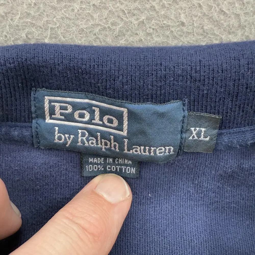 Polo Ralph Lauren Polo Shirt Mens XL Blue Classic Fit Short Sleeve Cotton Casual